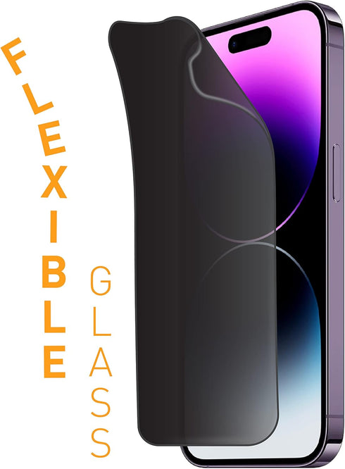 ARMOR Flexible Glass Screen Protector, Privacy Guard 9H for iPhone 14 Pro