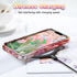 CASEFIV iPhone 13 Case, Rose Gold Marble Pattern, 3-in-1 Heavy Duty Shockproof Full Body Rugged Cover for 6.1" 2021.