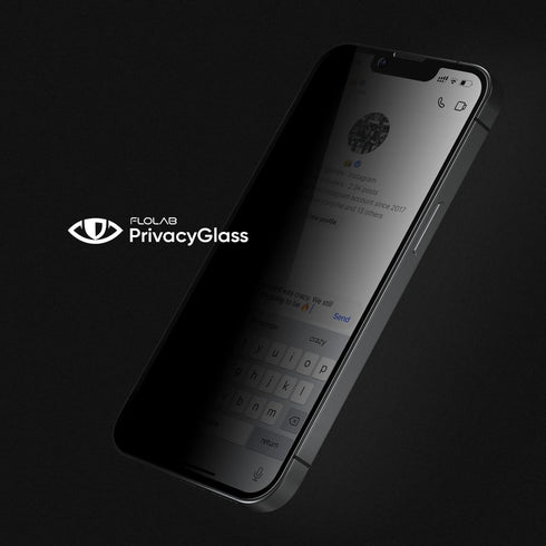 FLOLAB ONETIME PRO Privacy Screen Protector for iPhone 15 Pro, Anti-Reflective, 3D Edge-to-Edge, Easy Install