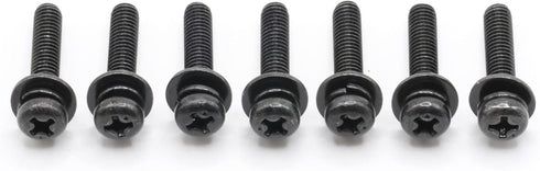 Replacement Screws, 1 Set of Metric Screws (Model RS-204014), Pan Head - Philips Drive - Black Plated (Pack of 7)