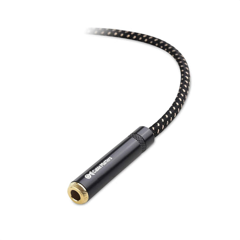 Cable Matters 6 ft Braided 1/4 Inch Extension Cable (1/4 TRS to 1/4 Inch Male to Female)