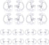 Walkie Talkie Acoustic Tube Earpiece Replacement Earmold Earpiece Earbud Earplug Ear Mold, Soft Silicone (Pair of 12)