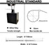 Strong Self Adhesive Wire Clips, Cable Zip Tie Mounts 3/4" with 6 Inch Zipties, Black UV Protection Outdoor, 100 Pcs