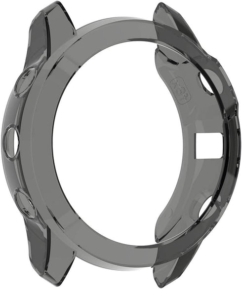RuenTech Case Cover for Garmin Fenix 6X/6X Pro - TPU Protective Case Frame for Fenix 6X Smart Watch in Black &
