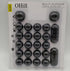 OHill Desk Cable Management, 24 Pack Black Self Adhesive Cord Holder Clips, Ideal Wire Keeper for Desk, Nightstand