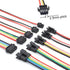 SM 2.5mm Connectors Male Female Plugs Sockets with 22AWG Pre-Crimped Silicone Cables Compatible with JST 2.5mm Pitch Kit