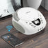 LONPOO CD Player Portable Boombox with FM Radio, USB, Bluetooth, AUX Input, Stereo Sound Speaker & Audio Player, White