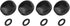 PATIKIL Camera Shutter Button, 4 Pack 12mm Concave Surface Shutter Release Buttons
