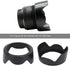 Camera Lens for Canon 2PCS EW-83H Plastic Camera Mount Lens Hood Fit for Canon EF 24-105mm f/4L is USM LensBlack