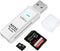USB3.0 SD/TF Card Reader, High-Speed Dual Slot OTG Memory Card Adapter for Micro SD/SD/SDXC, Compatible with MacBook