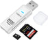 USB3.0 SD/TF Card Reader, High-Speed Dual Slot OTG Memory Card Adapter for Micro SD/SD/SDXC, Compatible with MacBook