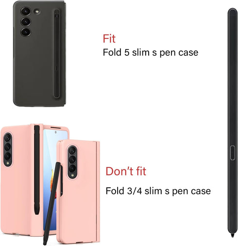2 Pack Black S Pen Compatible with Samsung Galaxy Z Fold 5 and Galaxy Z Fold 6 Slim S Pen Fold Edition