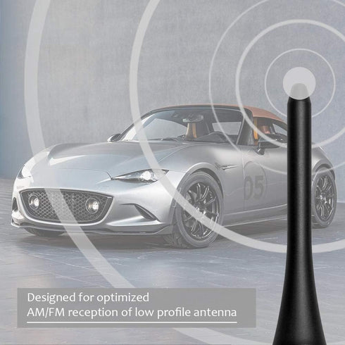 BASIKER 5 Inch Short Radio Mast Antenna for 2006-2024 Mazda Miata MX-5, Car Wash Safe