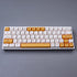PBT Dye-Sub Keycaps, 138 Keys XDA Profile Honey Milk Keycaps Set, Fit for 61/64/87/104/108 Mechanical Keyboard, Cherry