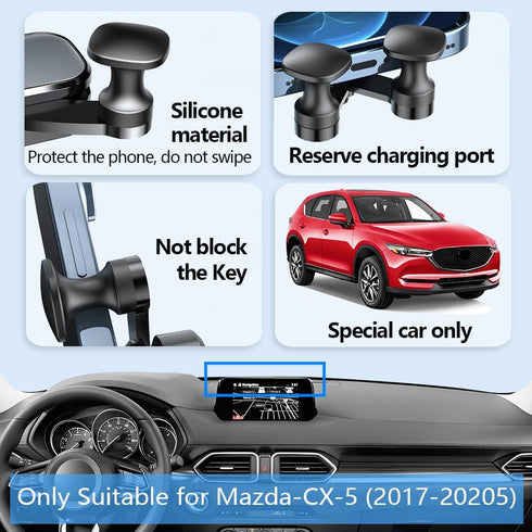 LUNQIN CX-5 2017 2018 2019 20207-inch Car Phone Holder Mount for Mazda Screen Auto Accessories Navigation Screen