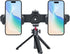 Hiyoo Universal Dual Cell Phone Holder Smartphone Tripod Mount Adapter, 360 Rotation Adjustable