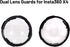 Dual Lens Guards for Insta360 X4 Action Camera, Protective Case for ONE X4 360 Waterproof Camera Accessory