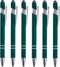 PATIKIL 6 Pack Ballpoint Pen with Stylus Tip, 2 in 1 Metal Pen, Black Ink 1.0mm Medium Point, Dark Green
