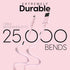 TALK WORKS Flat Lightning Charging Cable 5-7' Pale Pink for iPhone 14/Plus/Pro/Pro Max, 13/Pro/Pro Max, 12/11/10/8