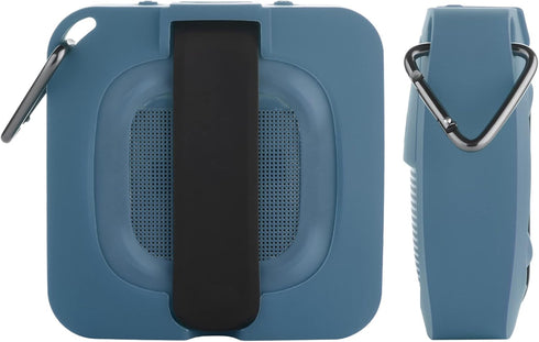 TXEsign Silicone Case for Bose SoundLink Micro, Waterproof Portable Speaker Protective Stand Up Case with Carabiner