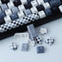 Hyekit PBT Keycaps, 134 Keys Mosaic Cherry Profile Dye-Sublimation Custom Keycaps with 6.25U 7U Spacebar for Mechanical