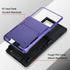 Samsung Galaxy S22 Ultra Wallet Case, Purple Shockproof Cover with 4-Card Holder Slot, Heavy Duty Protection
