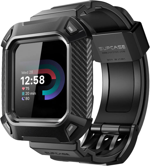 SUPCASE Unicorn Beetle Pro Watch Bands for Fitbit Versa 4 / Fitbit Versa 3 / Fitbit Sense 2/1, Protective Replacement
