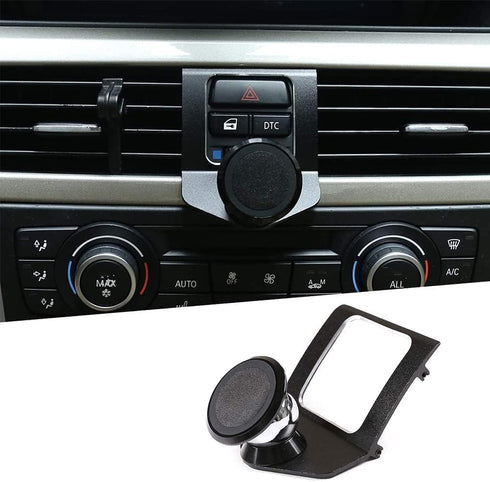 LLKUANG 360-Degree Rotary Mobile Phone Holder for BMW 3 Series E90 E91 E92 E93 2005-2012 (Aluminium Alloy)