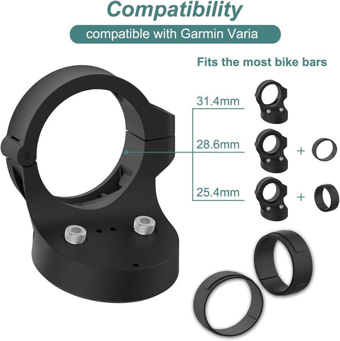 Seat Post Quarter Turn Mount for Garmin Varia RTL510 RTL515 RVR315 Bike Radar