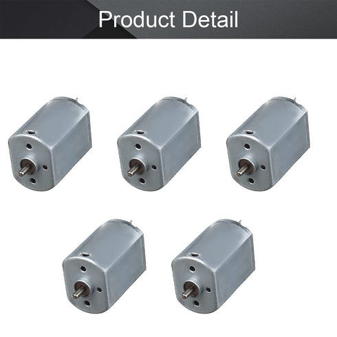 5Pcs 3-12V 9000RPM Fielect DC Motor Electric Motor Micro Motor Mini Motor Round Shaft for RC Boat DIY Airplane Toys
