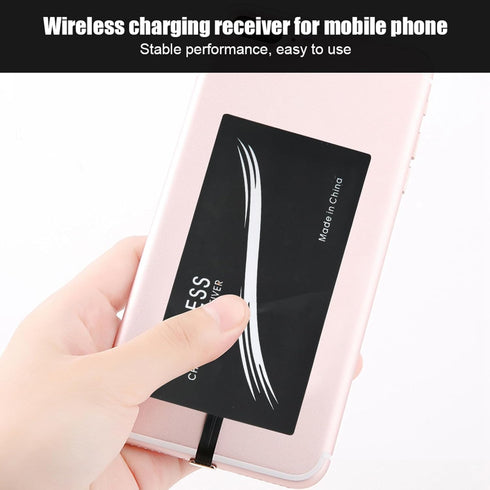 Pack of 2 Universal Type C Charger Adapter Mobile Phone Sticker Charging Receiver, Portable Charging Receiver