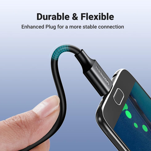 UGREEN 1.5ft Micro USB 3.0 Cable, Type A Male to Micro B, compatible with Samsung Galaxy S5, Note 3, cameras, and hard