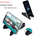 3 Pack Portable Cell Phone Stand for Desk, Upgraded Universal Pocket-Sized Foldable Mobile Phone Holder, Black