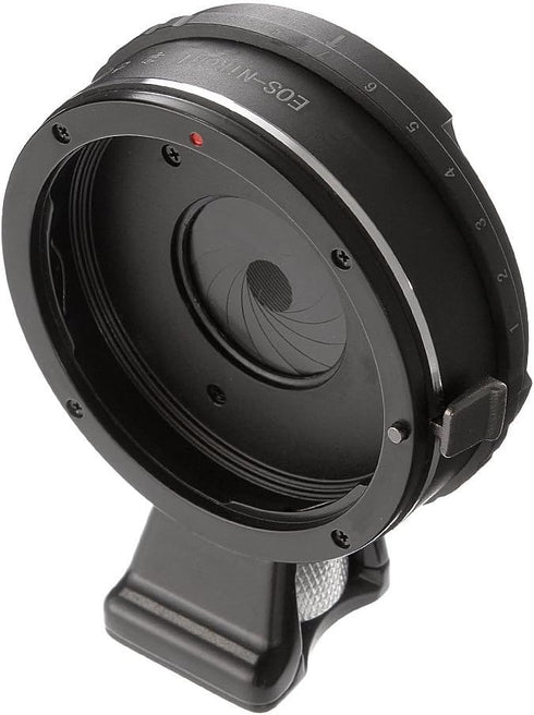 FocusFoto Pro Built-in Aperture Control Lens Mount Adapter Ring for Canon EOS EF