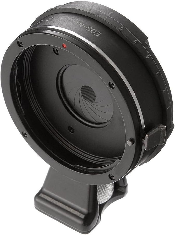 FocusFoto Pro Built-in Aperture Control Lens Mount Adapter Ring for Canon EOS EF