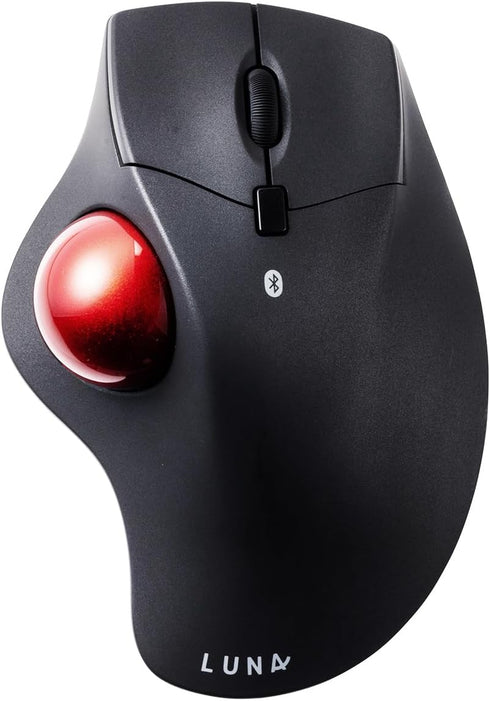 SANWA Bluetooth Wireless Ergonomic Trackball Mouse, Optical Rollerball Mice, Programmable Silent Buttons, 40mm Trackball