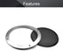 Fielect 2Pcs 6.5" Speaker Grill Cover Mesh Decorative Circle SubWoofer Grill Cover with 8 Screws, Silver Metal Trim
