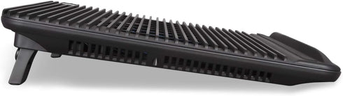 Laptop Cooling Pad, Coolertek USB Powered Cooler, 2 Blue Silent Big Fans, Height Adjustable Non-Slip Stand, Fits 11-17