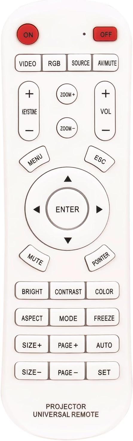 AIDITIYMI Replacement Universal Remote Control for Projector