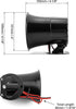 QWORK Electric Siren Horn, DC 12V Security Loud Wired Alarm Siren for Home Alarm System, 110 dB