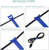 Reusable Fastening Cable Ties, 6 in Cable Management Ties, 100 pcs Adjustable Cord Organizer for Home Office