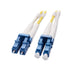 Cable Matters Plenum Rated Duplex OS2 Single Mode Fiber Optic Patch Cable - 1m / 3.3ft, LC to LC UPC