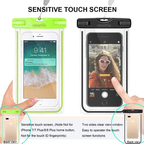 Waterproof Phone Pouch, Universal Waterproof Phone Case, Dry Bag for iPhone 15 14 13 12 11 Pro Max XR SE XS 8 7 6S
