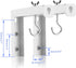 suptek 6 inch 66 lbs, 30 PRL001, (1 Universal Projector Screen Wall Mount L-Brackets Wall Hanging Mount Adjustable