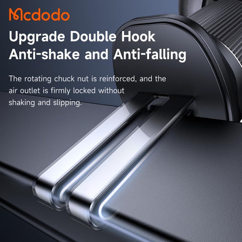 mcdodo 15W MagSafe Car Mount Charger with Type-C Extendable Cable, Wireless Magnetic Phone Holder for Automobile Vent
