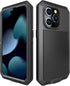 Marrkey iPhone 15 Pro Max Case, 360 Full Body Protective Heavy Duty Shockproof Aluminum Alloy with Screen Protector