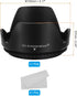 PATIKIL 82mm Camera Lens Hood, Reversible Flower Lens Hood Protector with Cloth for Anti-Reflection Blocks Excess Sunlight Enhance Photography for Nikon, for Fujifilm, for Pentax