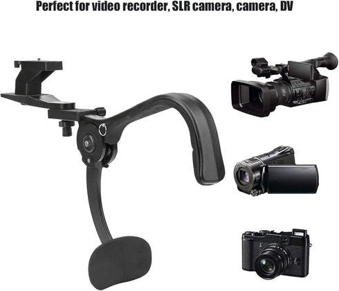Shoulder Camera Rig Mount, SR500 Black Outdoor DSLR Camera Shoulder Mount with Shock Absorber Bracket Support Stabilizer