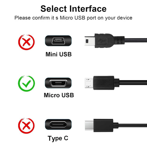 QC35 Charging Cable, Compatible with Bose QuietComfort 35, QC35 II, QC25, QC20 & Soundlink Headphones, Micro USB 25cm