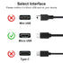 QC35 Charging Cable, Compatible with Bose QuietComfort 35, QC35 II, QC25, QC20 & Soundlink Headphones, Micro USB 25cm